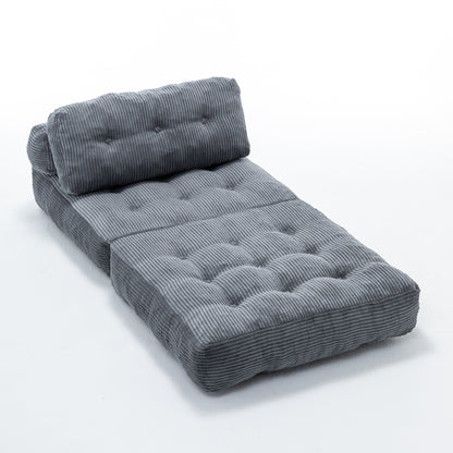 Green / Dark Blue / Dark Gray sofa bed - detail