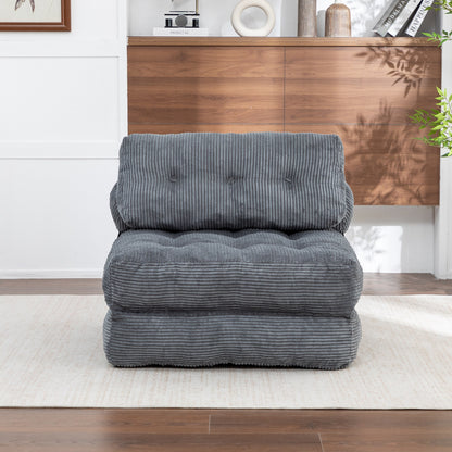 Green / Dark Blue / Dark Gray sofa bed - detail