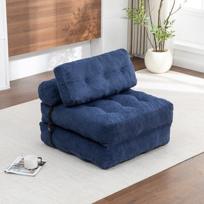 Green / Dark Blue / Dark Gray sofa bed - detail