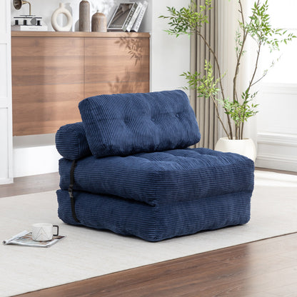 Green / Dark Blue / Dark Gray sofa bed - detail