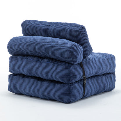 Green / Dark Blue / Dark Gray sofa bed - detail