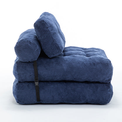 Green / Dark Blue / Dark Gray sofa bed - detail