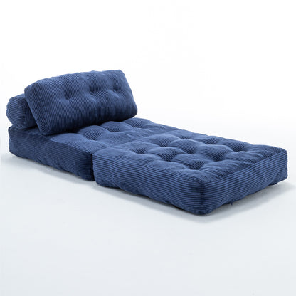 Green / Dark Blue / Dark Gray sofa bed - detail