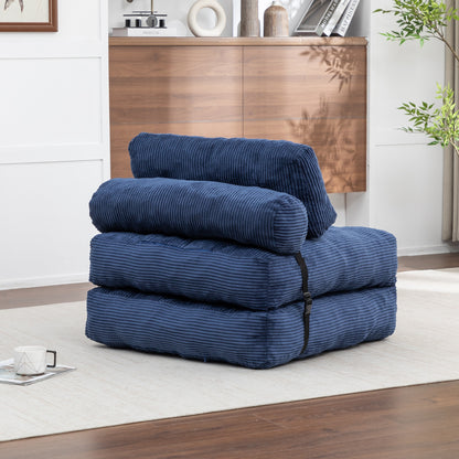 Green / Dark Blue / Dark Gray sofa bed - detail