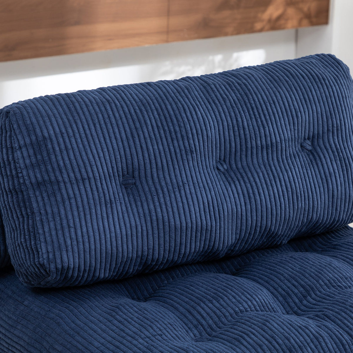 Green / Dark Blue / Dark Gray sofa bed - detail