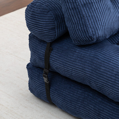 Green / Dark Blue / Dark Gray sofa bed - detail