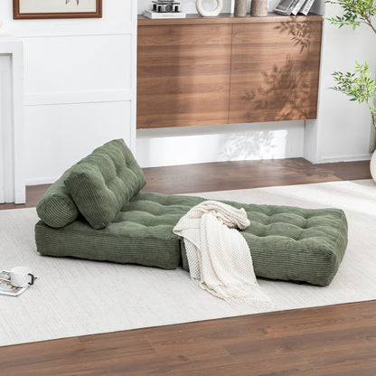 Green / Dark Blue / Dark Gray sofa bed - detail