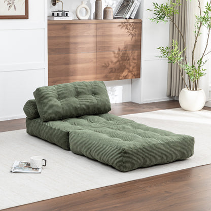 Green / Dark Blue / Dark Gray sofa bed - detail