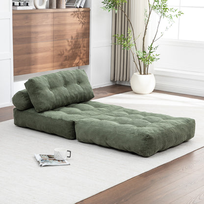 Green / Dark Blue / Dark Gray sofa bed - detail