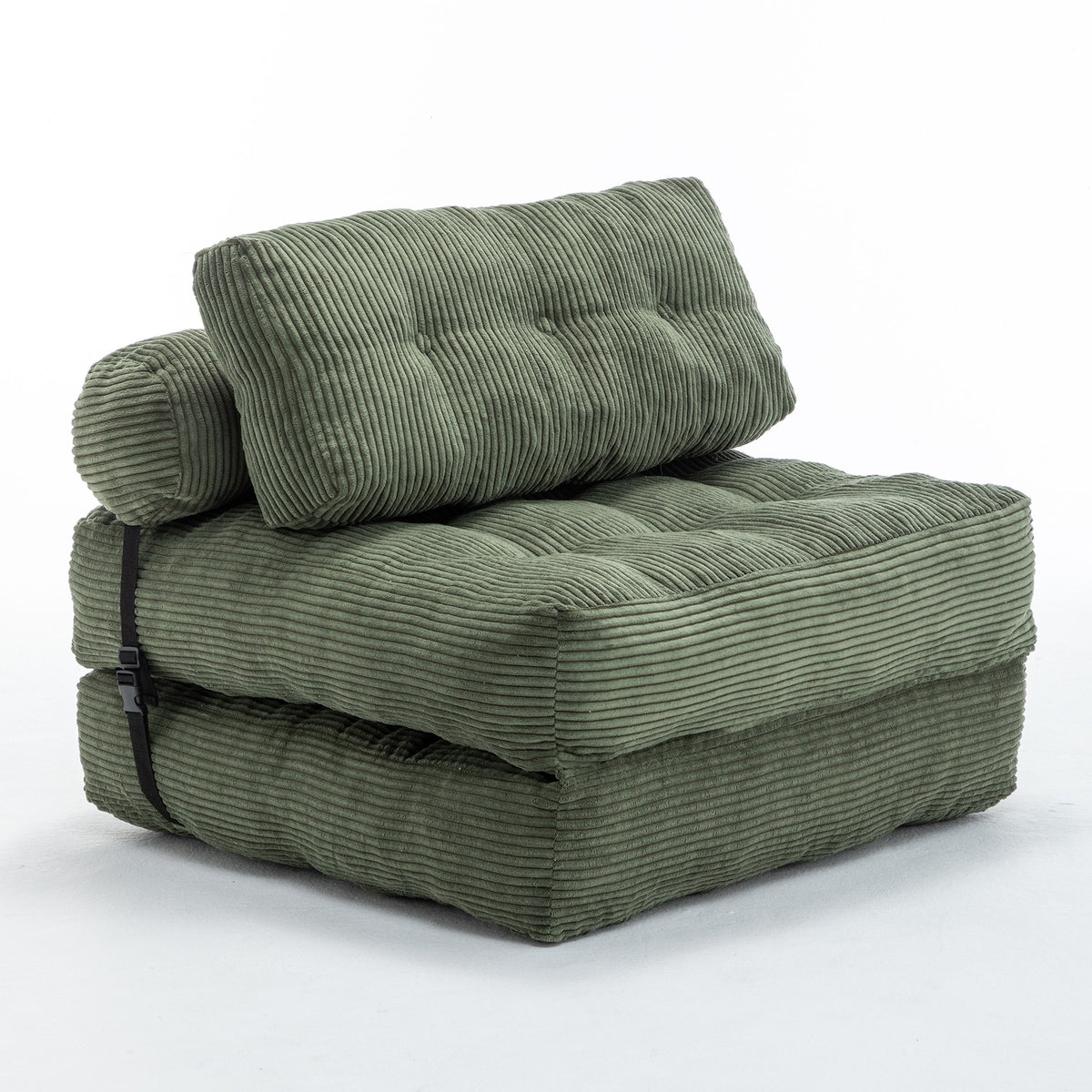 Green / Dark Blue / Dark Gray sofa bed - detail