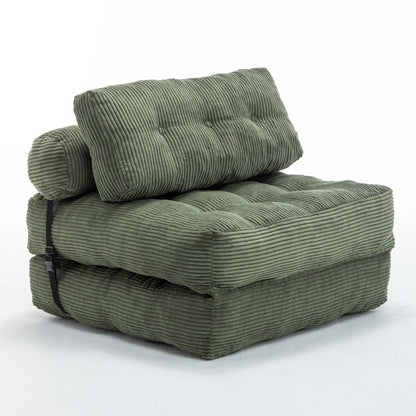 Green / Dark Blue / Dark Gray sofa bed - detail