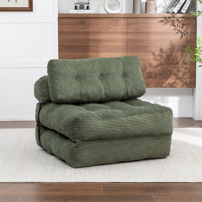 Green / Dark Blue / Dark Gray sofa bed - detail