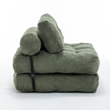 Green / Dark Blue / Dark Gray sofa bed - detail