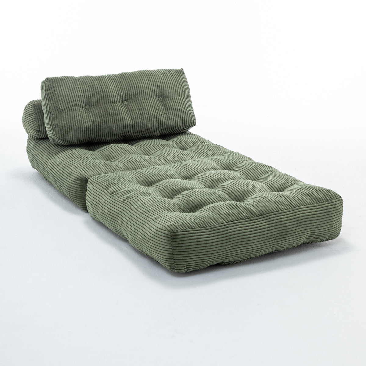 Green / Dark Blue / Dark Gray sofa bed - detail