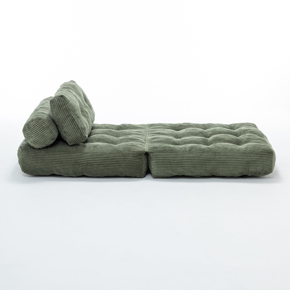 Green / Dark Blue / Dark Gray sofa bed - detail