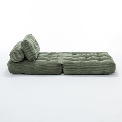 Green / Dark Blue / Dark Gray sofa bed - detail