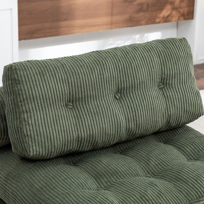 Green / Dark Blue / Dark Gray sofa bed - detail